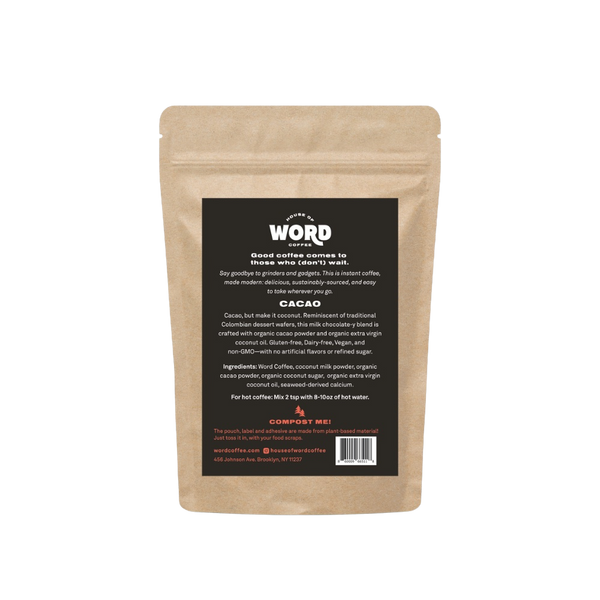 Coffee & Creamer Cacao House of Word Coffee